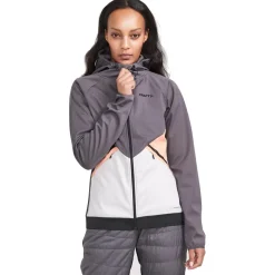 Veste Ski De Fond|Veste Ski De Fond<Craft Veste Nordique Glide Hood Jkt W Granite Ash