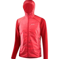 Veste Ski De Fond|Veste Ski De Fond<Loffler Veste Nordique Hooded Hybrid Merlot