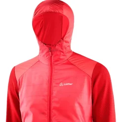 Veste Ski De Fond|Veste Ski De Fond<Loffler Veste Nordique Hooded Hybrid Merlot