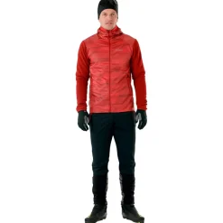 Veste Ski De Fond|Veste Ski De Fond<Loffler Veste Nordique Hooded Hybrid Merlot