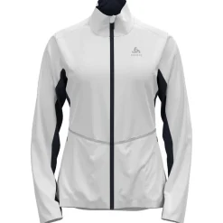 Veste Ski De Fond|Veste Ski De Fond<Odlo Veste Nordique Markenes Wmn Jkt White/Dark Sapphire