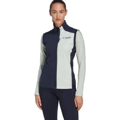 Outlet Veste sans manche W Xpr Xc Vst Legend Ink Linen Green Veste Ski De Fond|Veste Ski De Fond