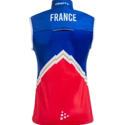 New Veste sans manche Veste Sans Manche Light FFS 2024 F Bleu-Blanc-Rouge Veste Ski De Fond|Veste Ski De Fond