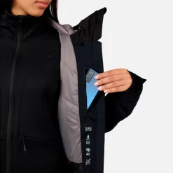 Veste De Ski Femme|Veste De Ski<Rossignol Veste technique W Blackside Puffy Jkt Black