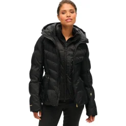 Veste De Ski Femme|Veste De Ski<Superdry Veste technique Luxe Puffer Jacket Black