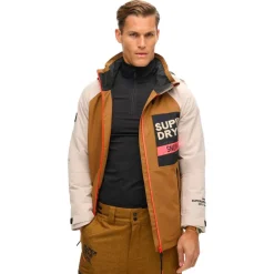 Veste De Ski Homme|Veste De Ski<Superdry Veste technique Freestyle Core Jacket Tobacco Brown