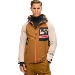 Veste De Ski Homme|Veste De Ski<Superdry Veste technique Freestyle Core Jacket Tobacco Brown