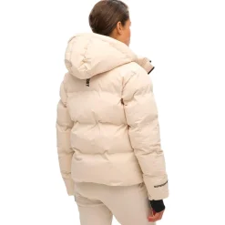 Outlet Veste technique Boxy Puffer Jacket Off Grey Femme Veste De Ski Femme|Veste De Ski